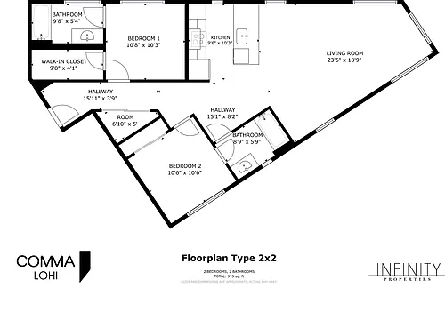 Floor plan 2X2