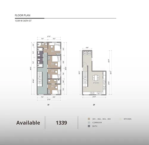 Floor plan Unit 1339 Rm 302