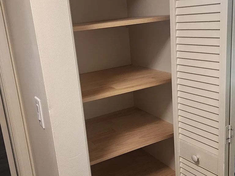 Hallway storage.
