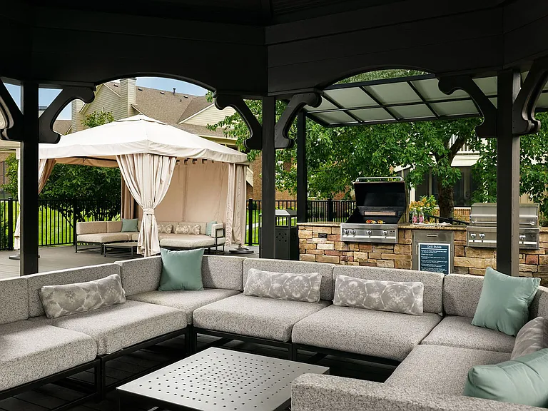Outdoor gazebo and chef's kitchen