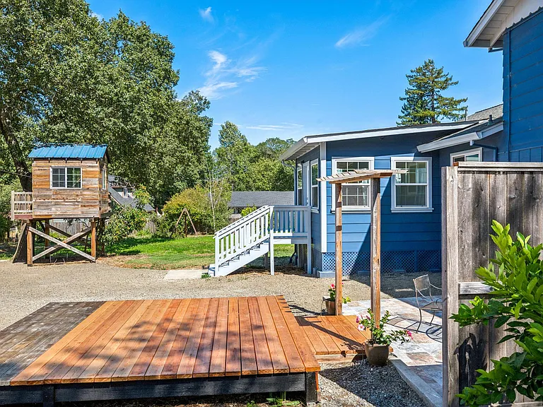 Back patio and deck