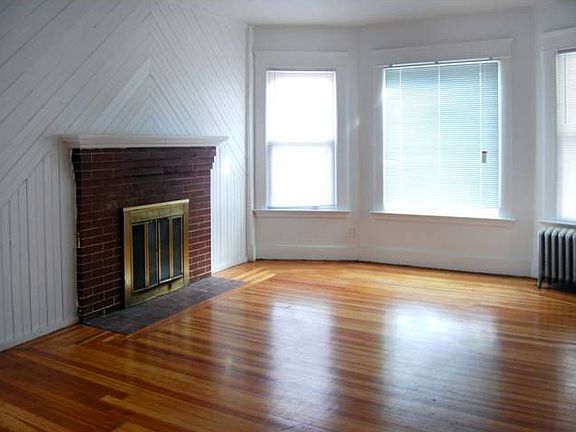family room + fireplace