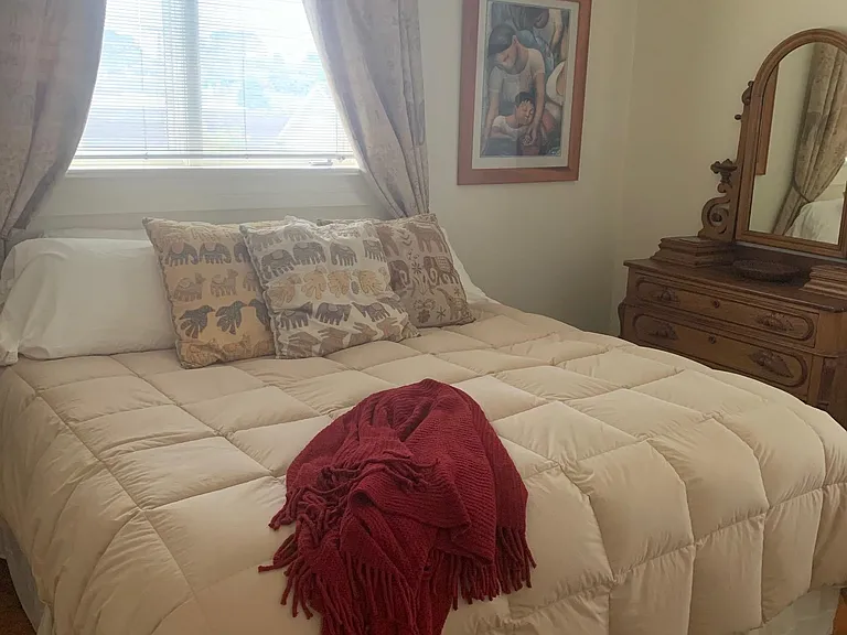 Second floor bedroom with a King size bed