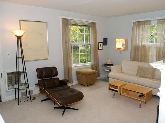 Bright sunlit living room.