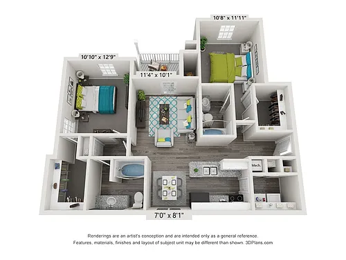Floor plan Davenport