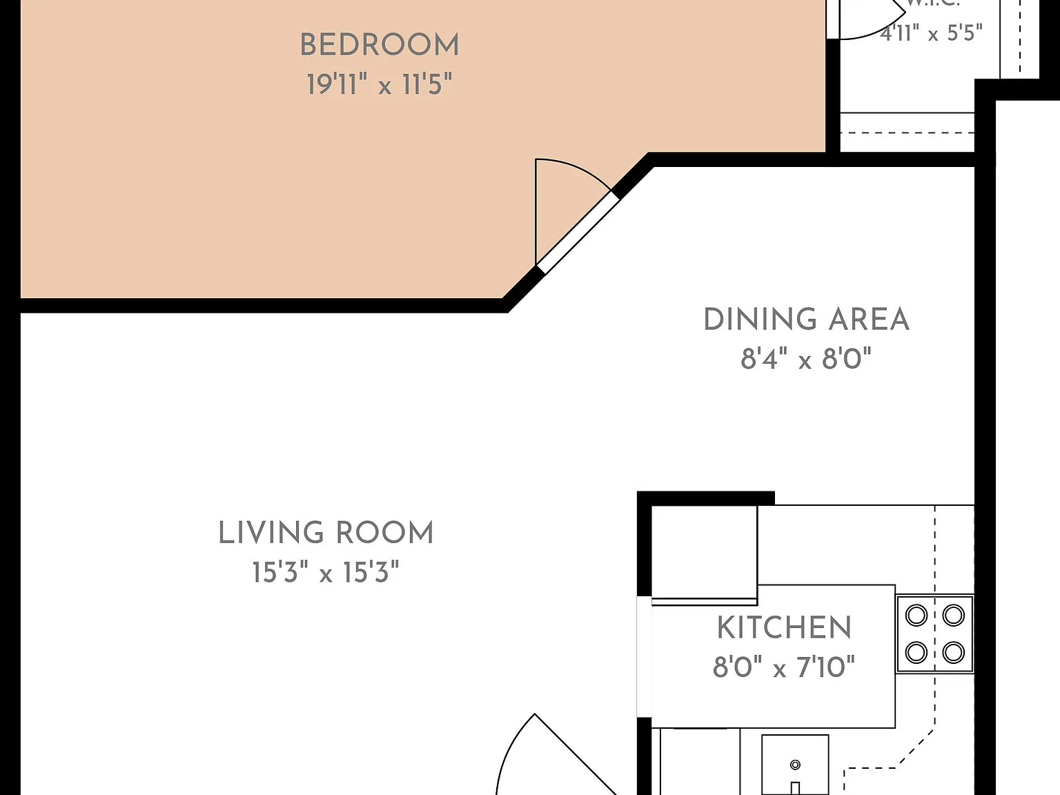 1 bed, 600 sqft, $1,895 — Photo 2