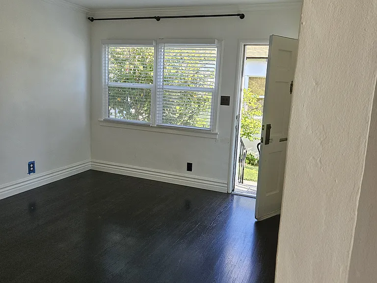 living room view from dining room