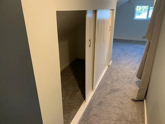 Hallway closet.