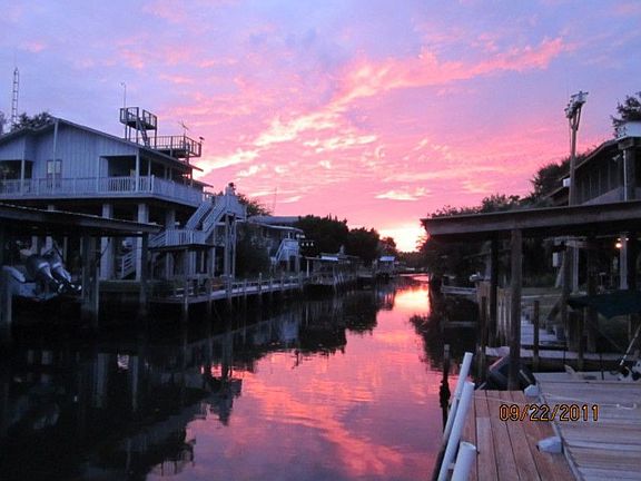 Watch sun set from deck!