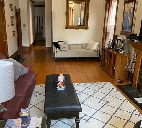 Living room with dining area