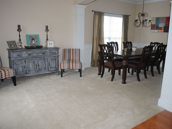 walk in to open living space and dining room