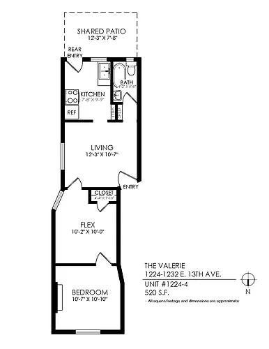 Floor plan 1 Bedroom