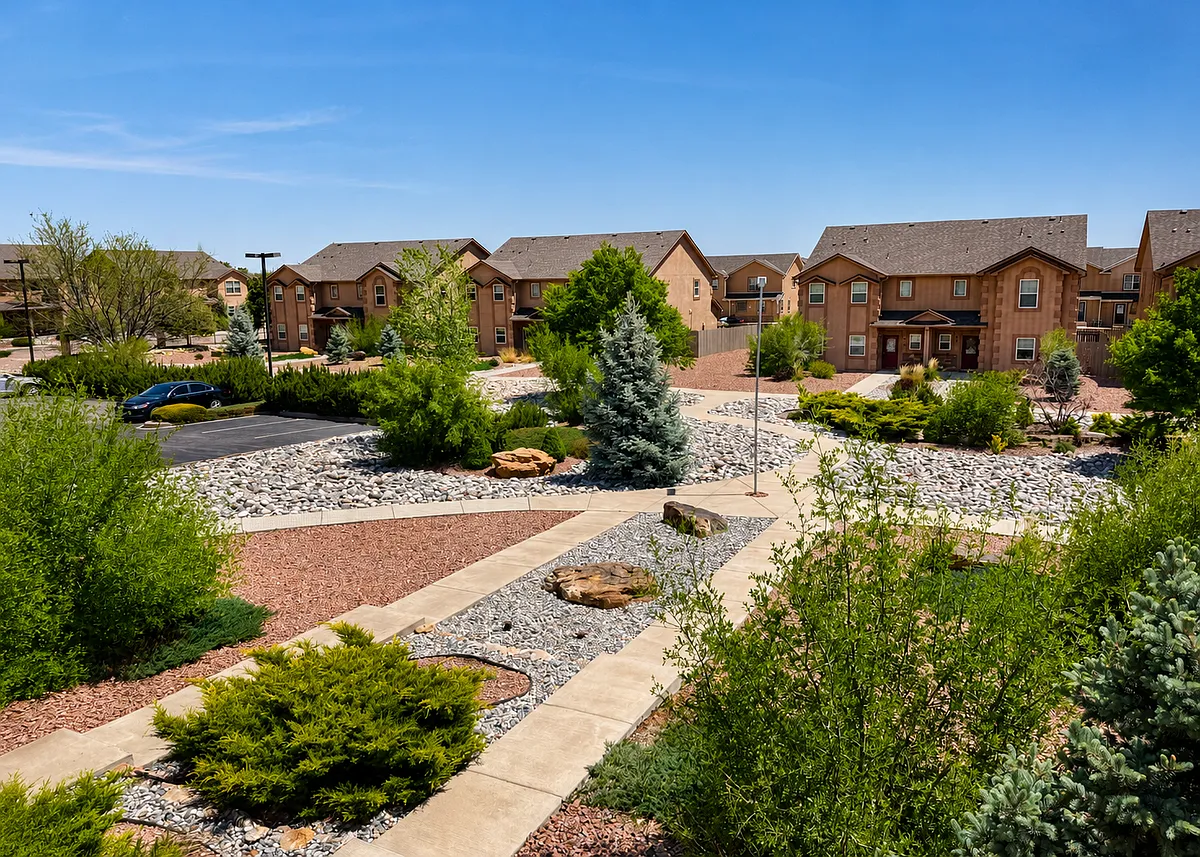 A well-maintained, landscaped community _ your everyday backdrop in Fountain. - 9466 Mosaic Hts