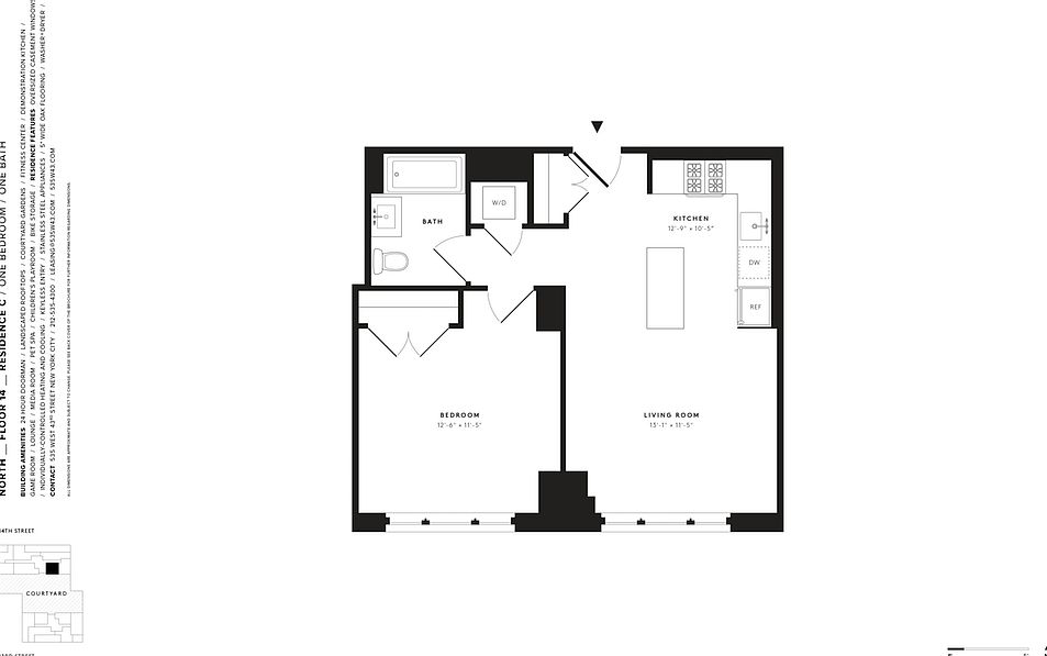 2nd image of 535 W 43rd St APT N14c