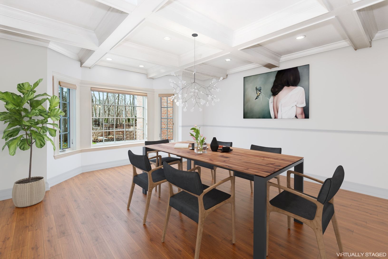  Virtually Staged Dining Room