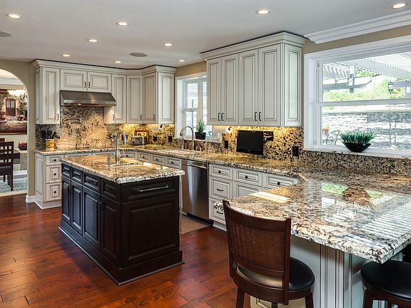 Custom hand stained cabintry