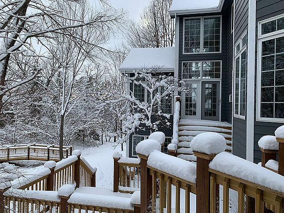 Back of house in winter