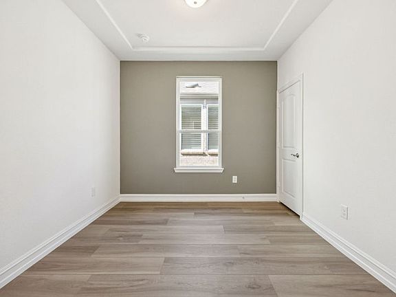 Study with accent wall
