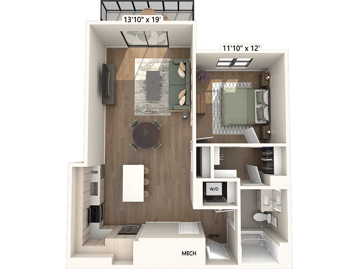 Floor plan A12A-Scheme2