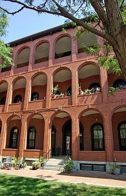 Rear facade of building