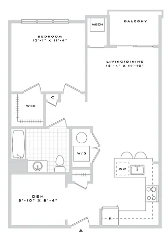 Floor plan B1-A12