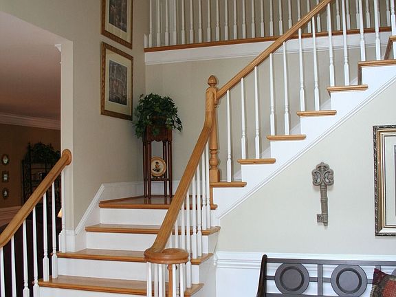 Dramatic, two-story foyer