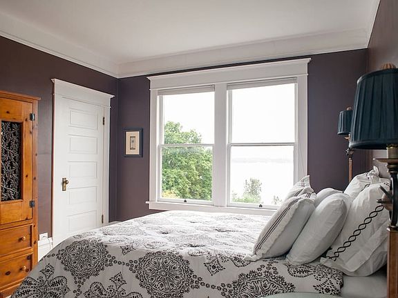 Front bedroom with sweeping view of Lake Washington and Bell