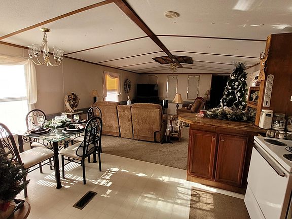 Living room and eat in kitchen