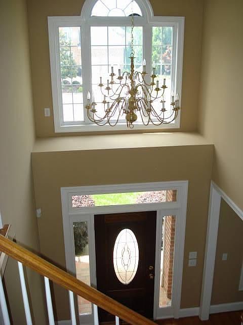 Two story foyer