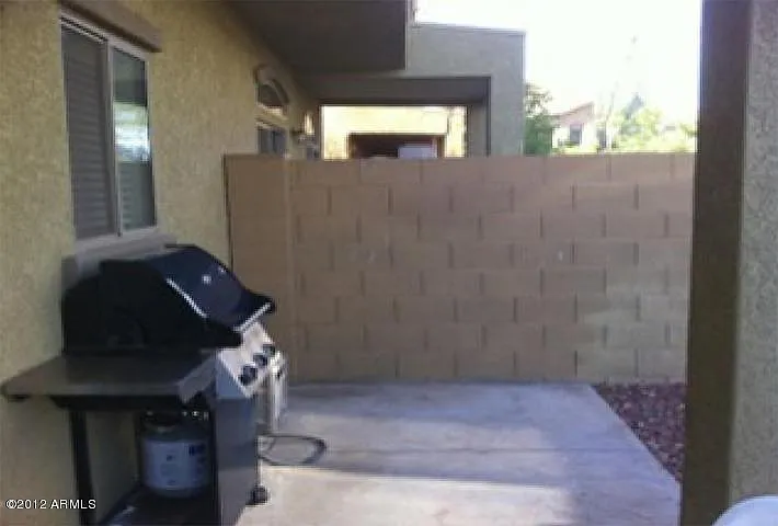 Private backyard