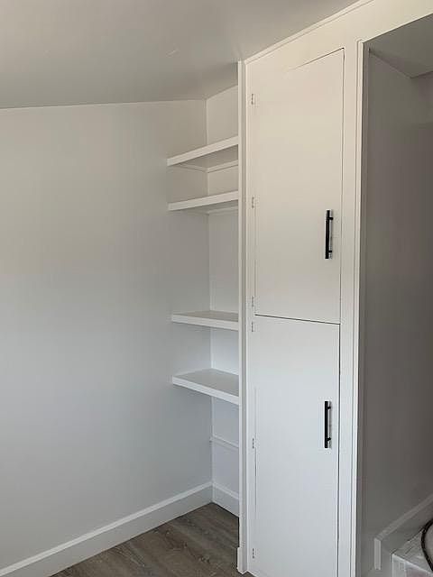 Built-in cabinets in reading room or office
