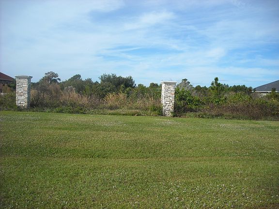 Front Yard Stone Columns 