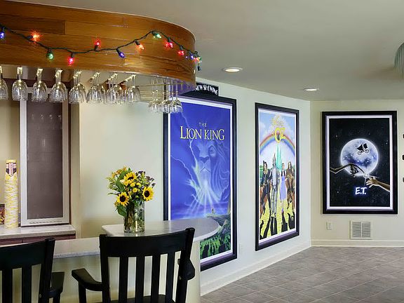 downtown stairs bar area