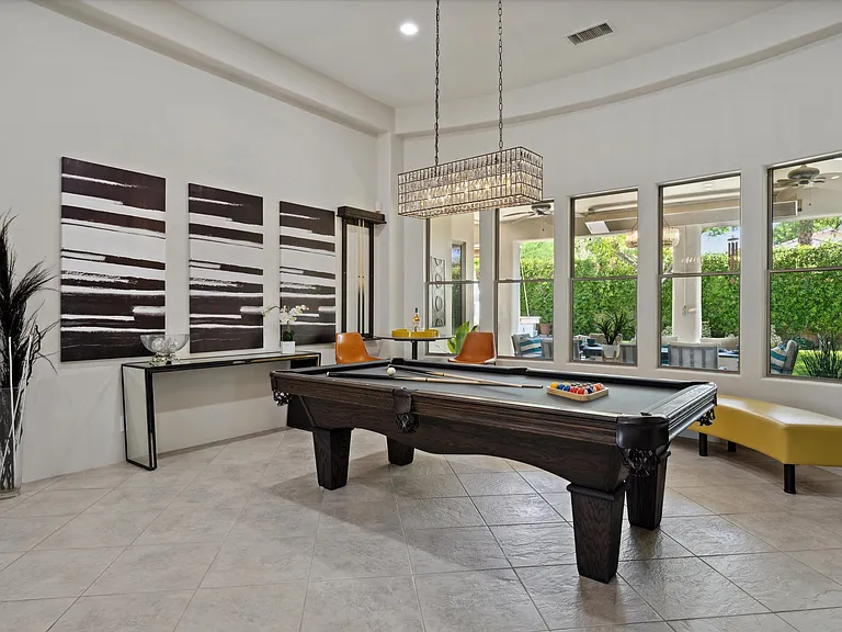 Pool table and bar area
