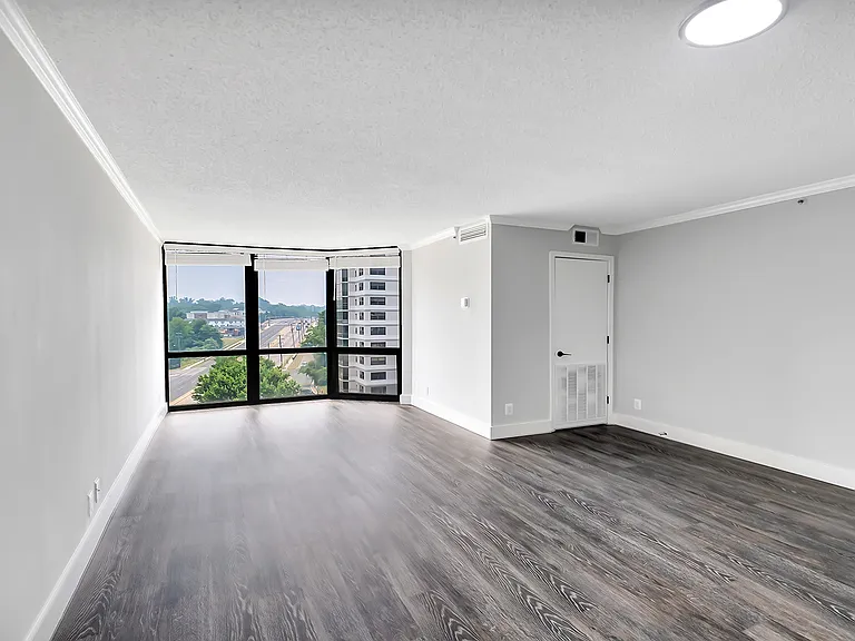 Open floor plans with wood flooring throughout and ample natural lighting