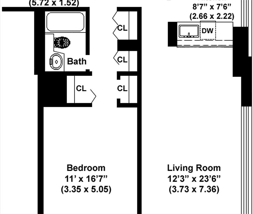 2nd image of 350 W 50th St APT 5T