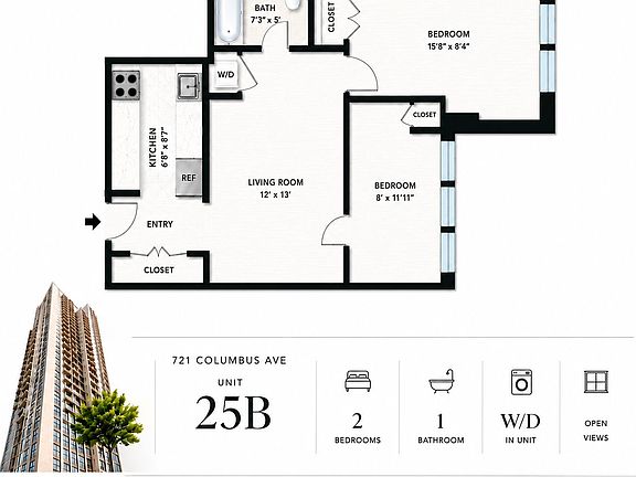 2nd image of 721 Columbus Ave #25B