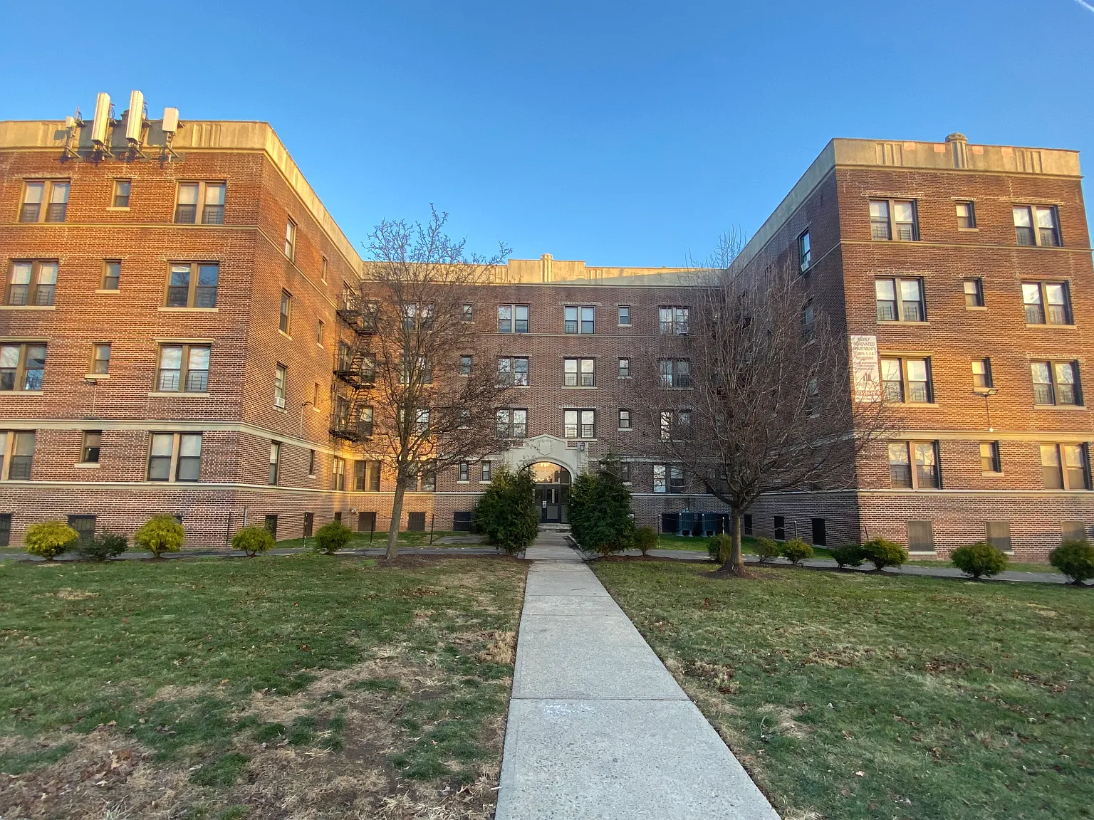 Front of the building