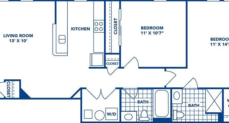 2 Bedroom | 2 Bath | 924 SF 2 Bedroom | 2 Bath | 924 SF