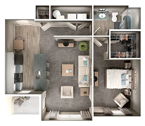 Floor plan Shumaker with Terrace