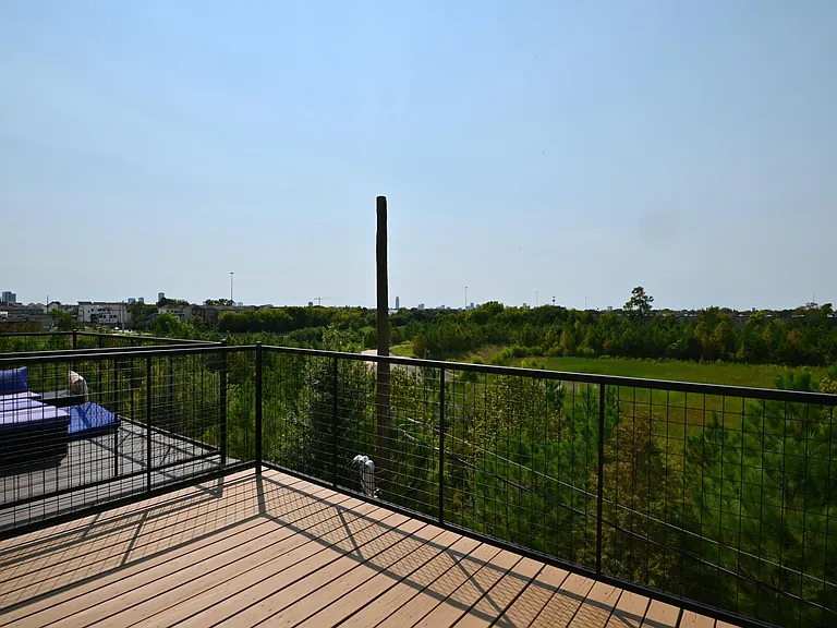 3rd floor balcony view.