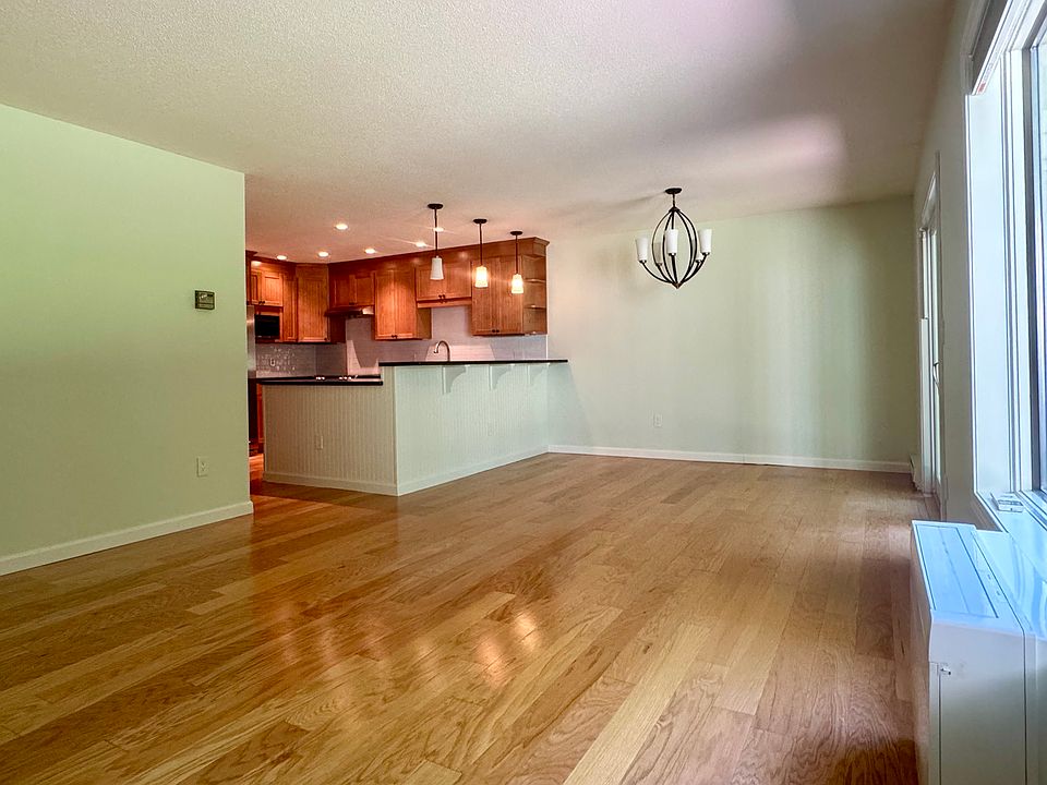 Open concept living + dining + kitchen