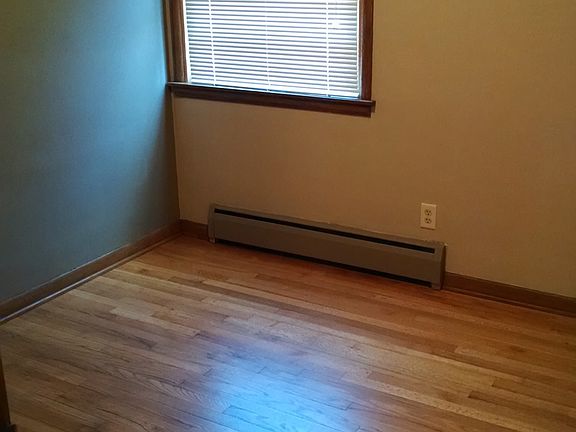 Newly refinished hardwood floors