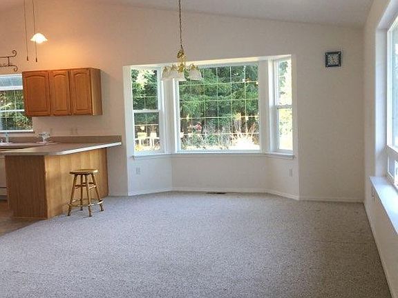 Dining room and living room from front entrance