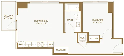 Floor plan 1x1 C20 Cascade