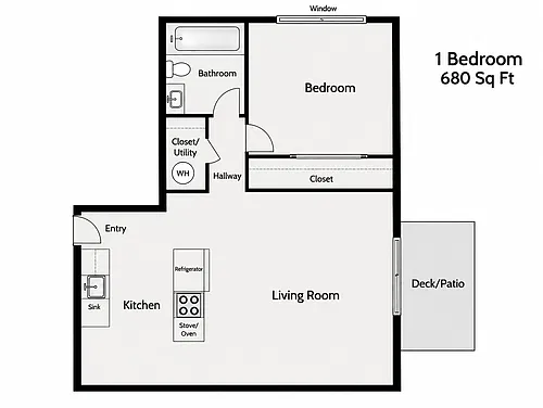 Floor plan One Bedroom