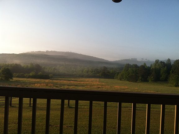 View from large back deck