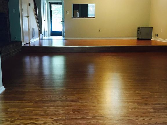 Brand new wooden floors. Living room . Open space with Sun r