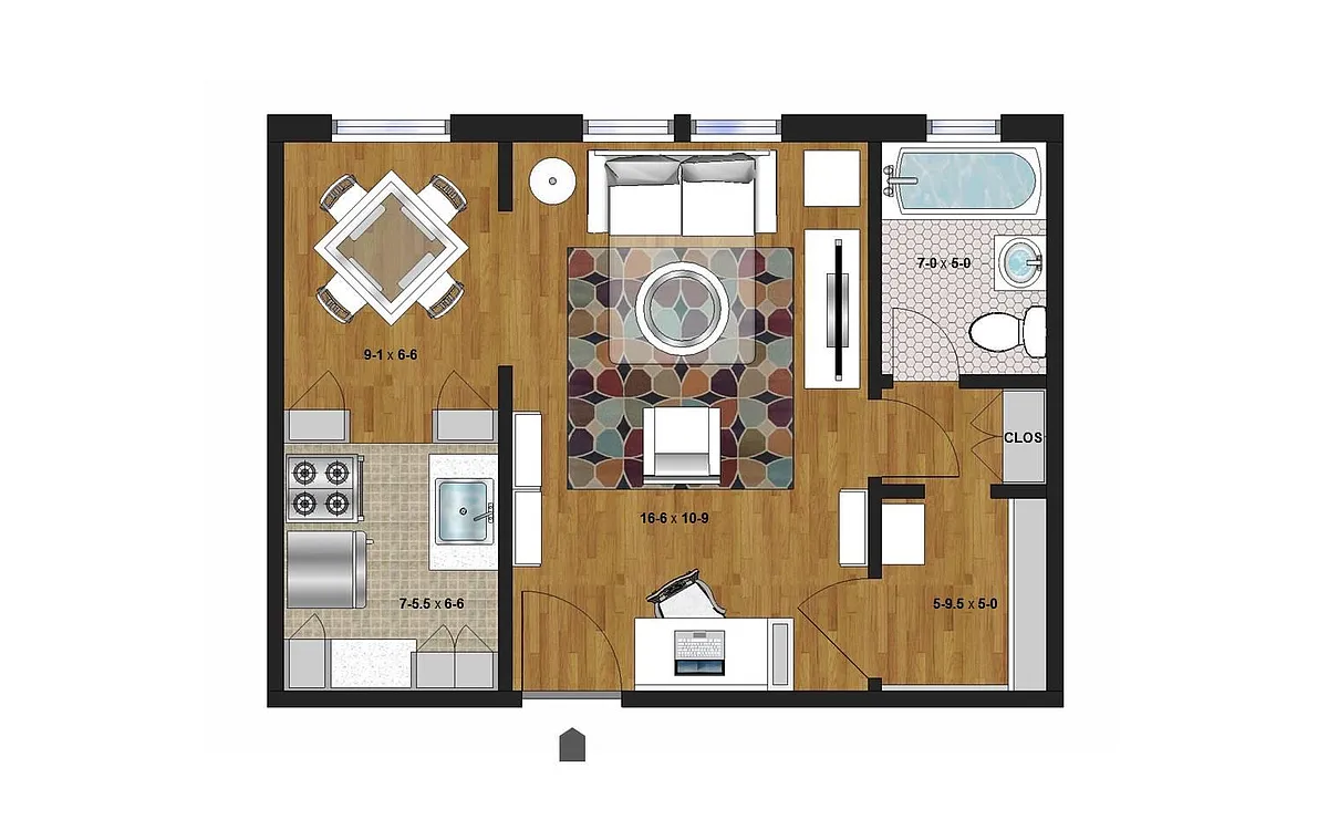 Floor plan Studio