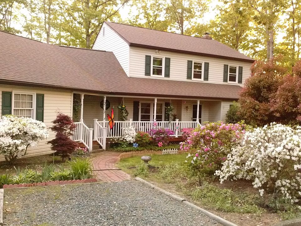 Exterior of the home with a front porch
